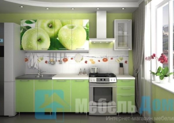Кухня "Яблоко" 2 м. (р)