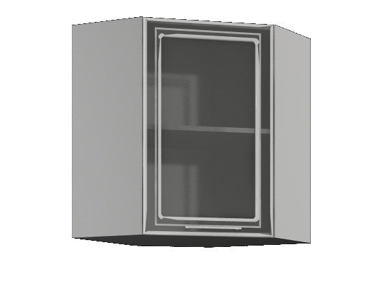 Шкаф угловой со стеклом ШВУС-600*600 «Барселона» (иц)