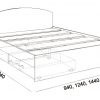 Кровать «Веста» 1,4 х 2,0 м. (рн)